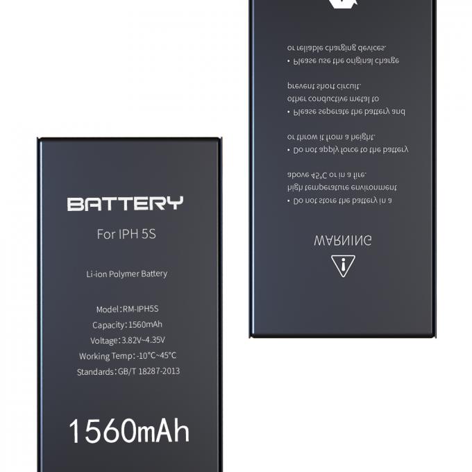 remplacement de la batterie 1560mAh 100% de 3.82v-4.35v Apple Iphone 5s nouveau avec la garantie de 1 an