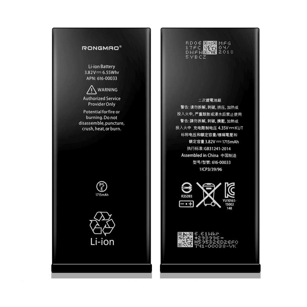 100% Cobalt Iphone 6s Phone Battery 500 Cycle Times Apple Battery Iphone 6s Replacement
